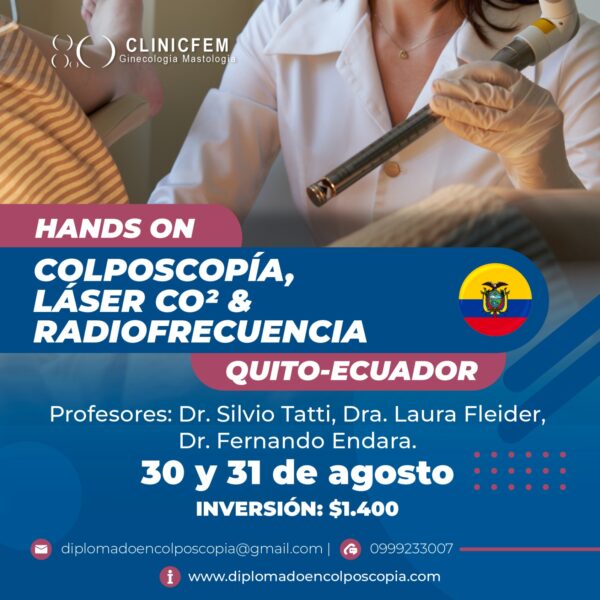Hands On   Colposcopía Láser CO2 & Radiofrecuencia